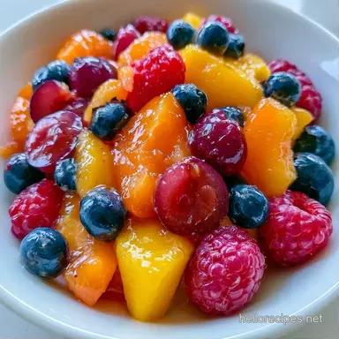 Healthy Apricot Fruit Salad in 15 Minutes Recipe Card