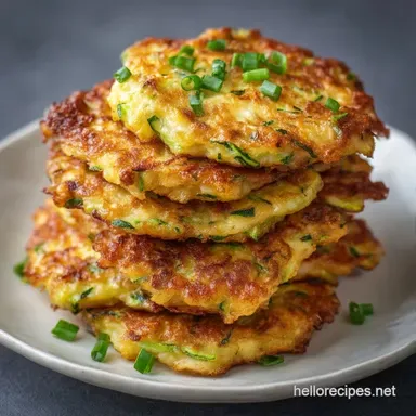 Zucchini Fritters with Almond Flour Recipe Card