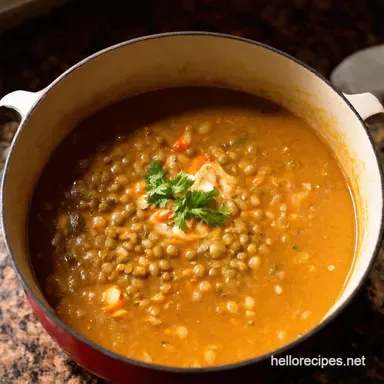 Best Lentil Soup Recipe Hearty Healthy OnePot Wonder Recipe Card