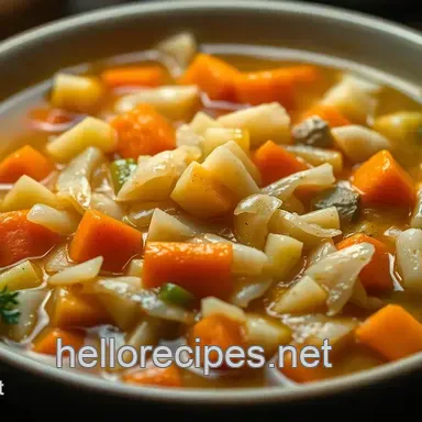 Comforting cabbage in soup recipe: Grandma's Secret! Recipe Card