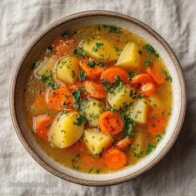 Hearty Dutch Oven Veggie Soup: One-Pot Recipe Card