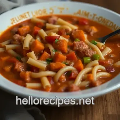 Hearty & Delicious Pasta Fagioli Soup: A Cozy Classic for All Recipe Card