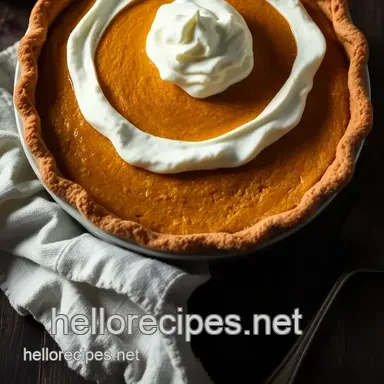 Heavenly Vegan Pumpkin Pie with Spiced Coconut Whip: A Seasonal Delight Recipe Card