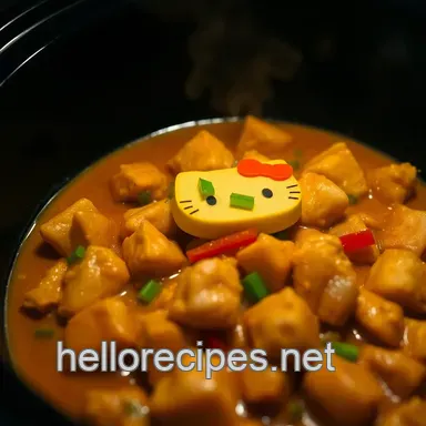 How to Create the Best Hello Kitty Slow Cooker Chicken Curry Recipe Card