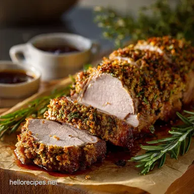 Baked Pork Tenderloin: The Best Rosemary Crust Recipe Recipe Card