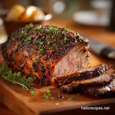 Top Round Roast: Tender Herb-Crusted Sunday Beef Recipe Card