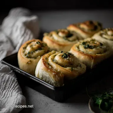 Herb Garlic Swirl Rolls My Familys Savory Dinner Roll Recipe Recipe Card