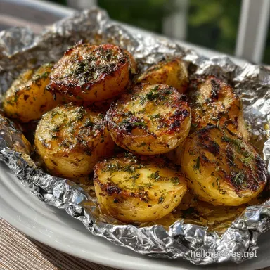 Grilled Potatoes in Foil: Steakhouse Flavor, Zero Oven Time Recipe Card