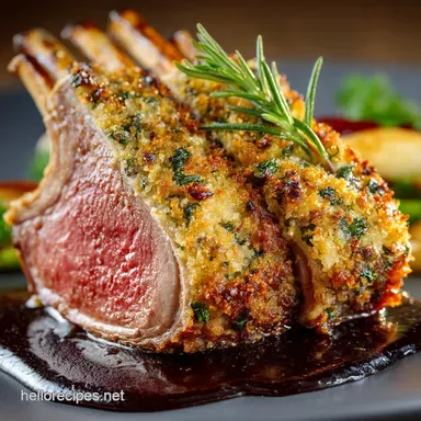 ShowStopping DijonCrusted Lamb Rack Elegant Easter Dinner Ideas Recipe Card