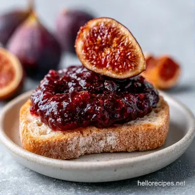 Dried Fig Jam in 25 Minutes Recipe Card