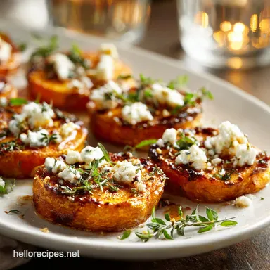 Honey Feta Sweet Potato Rounds Easy Roasted Side Dish
