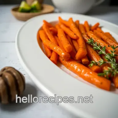Easy & Delicious Honey-Roasted Carrots Recipe with Thyme Recipe Card