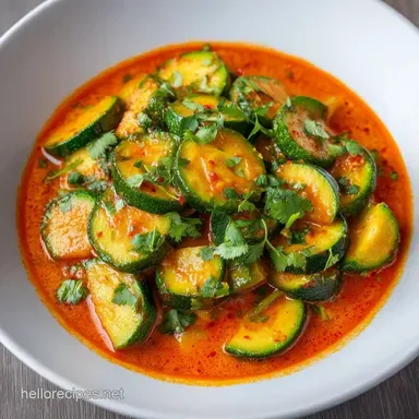 Indian Zucchini Curry with Coconut Milk Recipe Card