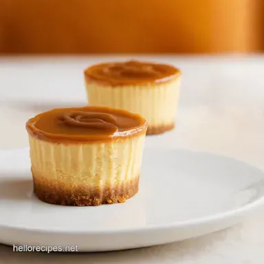 Irresistible Mini Caramel Cheesecakes to My Easy CrowdPleaser Recipe Card
