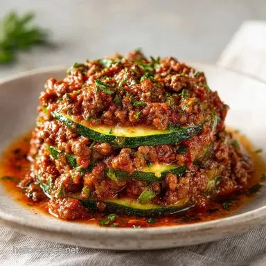 Italian Zucchini Casserole Dinner for 8 Recipe Card