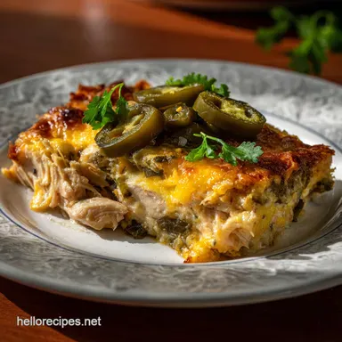 Jalapeno Chicken Casserole Recipe: Velvety & Creamy Recipe Card