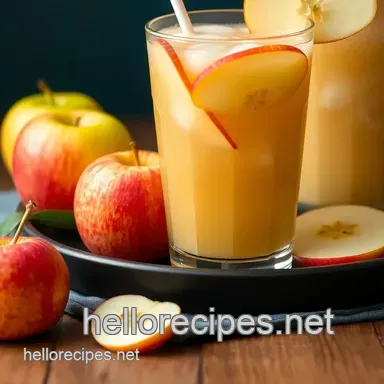 Sweet Apple Juice Bliss: Juicing Sweet Apples for Refreshing Fun Recipe Card