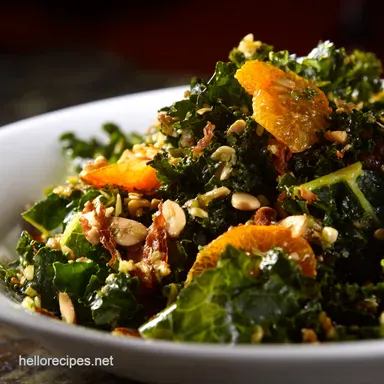 Kale Salad Ideas My Kale Yeah Citrus Almond Recipe Recipe Card