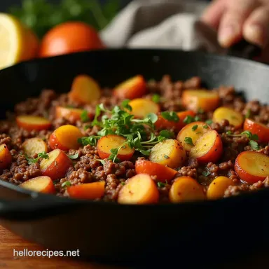 The Ultimate Hearty Potato Minced Meat Skillet Kartoffelpfanne Recipe Card