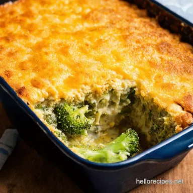 Keto Broccoli Casserole Creamy Cheesy Comfort Food Recipe Card