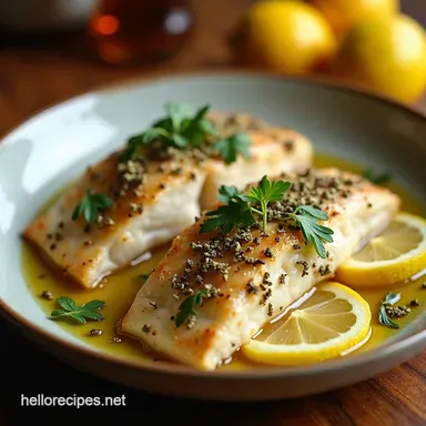 Keto Baked Trout LemonHerb Delight from the Med Recipe Card