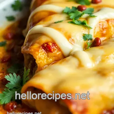 Kickin' Beef Enchiladas: Chipotle Crema Perfection! Recipe Card
