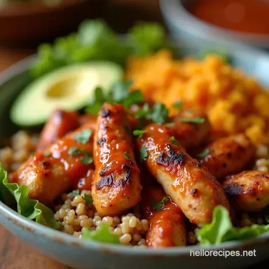 Irresistible Chipotle Chicken Burrito Bowl Quick Easy Dinner Recipe Card