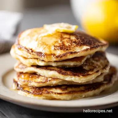 Easy Brunch Menu Ideas Lemon Ricotta Pancakes Lazy Sunday Recipe Card