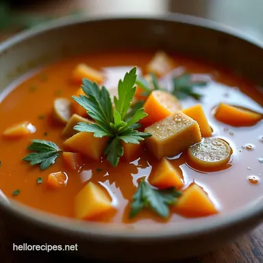 Easy Hearty Turkey Vegetable Soup for Weight Loss Recipe Card