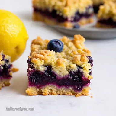 Lemon Blueberry Bliss Bars My Easy Crumble Recipe Recipe Card