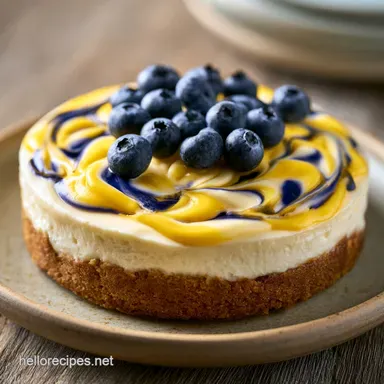 Lemon Blueberry Dump Cake for 12 Recipe Card