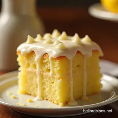 Cloud Nine Lemon Velvet Cake with Silky Glaze Recipe Card