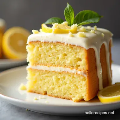 Cloud Nine Lemon Velvet Cake with Silky Glaze