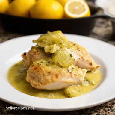 Lemon Zing Chicken Piccata A Weeknight Wonder Recipe Card
