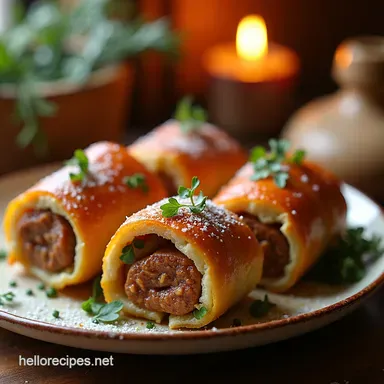Festive Vegan Sausage Rolls Winter Vegan Appetizers Done Right Recipe Card
