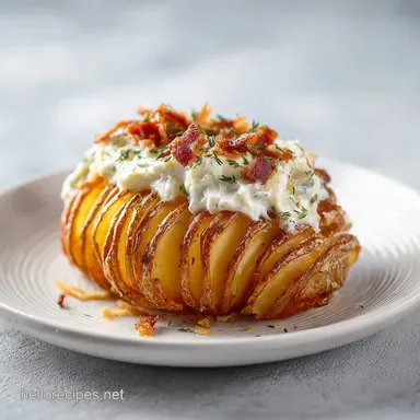 Loaded Hasselback Potato Dip for 8 Servings