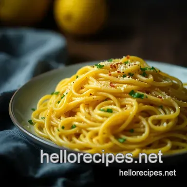 Luscious Lemon Pasta Recipe: A Zesty, Easy Dinner Delight Recipe Card