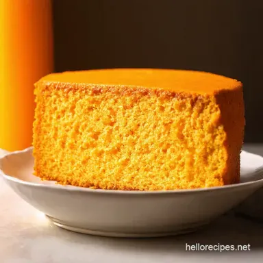 Luscious Orange Velvet Cake A Slice of Sunshine Recipe Card