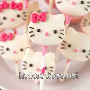 Make Adorable Hello Kitty Cake Pops Fast: An Easy & Fun Recipe! Recipe Card