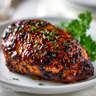 Marinated BBQ Chicken Breast for 4 Recipe Card