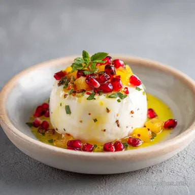 Marinated Cheese: Herb Infused Appetizer for 16 Servings Recipe Card