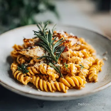 Marry Me Chicken Pasta for 4 Servings Recipe Card