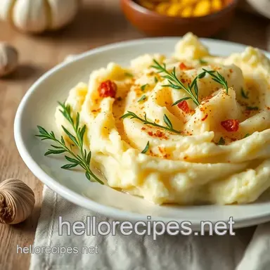 How to Make Delicious Mashed Potatoes with Roasted Garlic Flavor Recipe Card