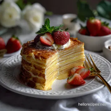 Cake Mille Crepe: Velvety Layers with Brown Butter