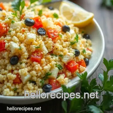 Lemony Couscous Salad Recipe: A Taste of Summer! Recipe Card