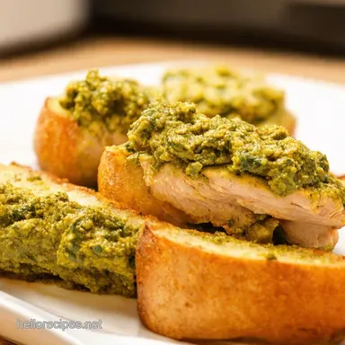 Mediterranean Pesto Bruschetta Chicken Recipe Quick Easy Recipe Card