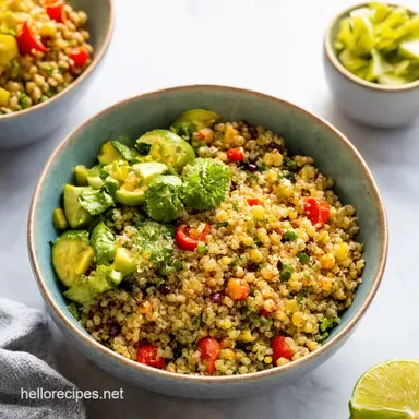 Mediterranean Quinoa Power Bowl: Easy Lunches Sorted! Recipe Card
