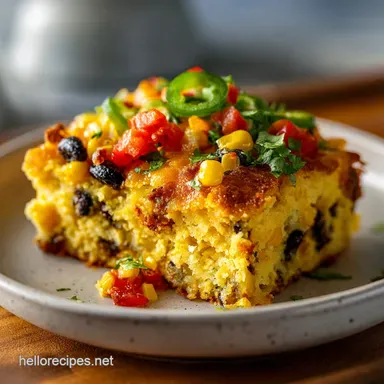 Mexican Cornbread i in 60 Minutes: A Golden Crispy Baked Dinner Recipe Card