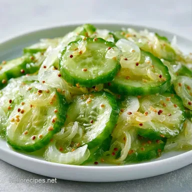 Bread and Butter Pickles in 23 Minutes Recipe Card