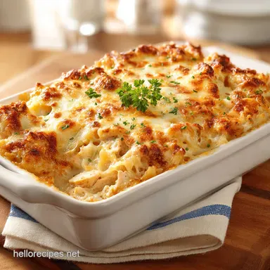 Creamy Chicken Casserole Recipe Card